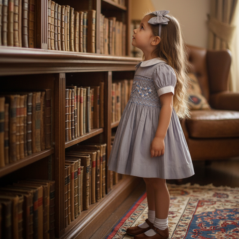 old fashioned girls dresses grey baby girls smocked dress