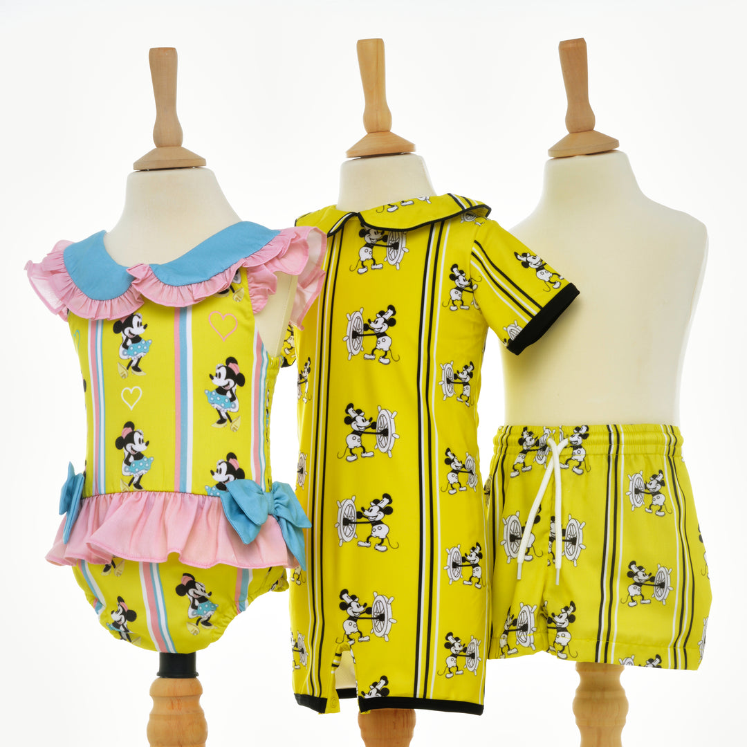 matching mickey mouse kids swimwear