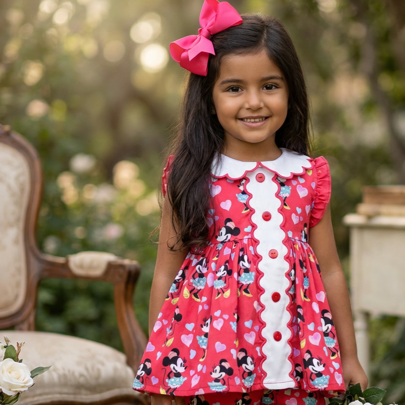 Ocean Baby Girls Classic Pink Minnie Set (12M-12Yrs)