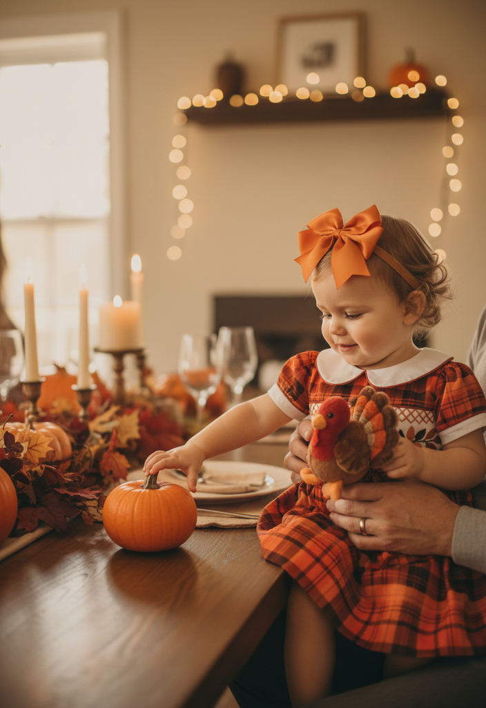 Ocean Baby Girls Smocked Autumn Leaves Petticoat Layered Dress - (3M-10Yrs)