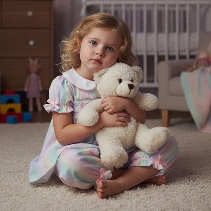 Smocked Birthday Girl's Cotton Pj's (9M-8Yrs)