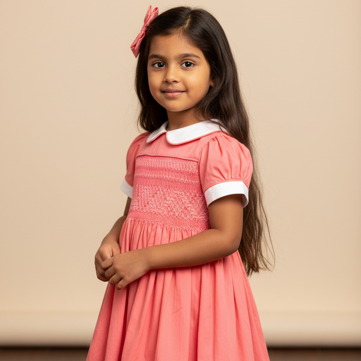 Asian baby girls dress Asian girls pink dress