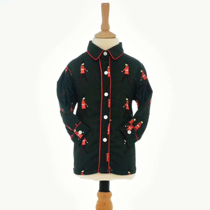 Ocean Baby Boys Emerald Soldier Cotton Shirt  (6M-8Yrs)