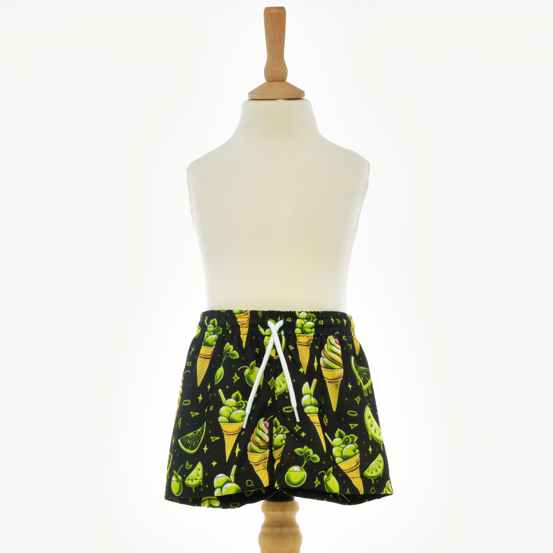 neon retro kids swimwear baby swimshorts 