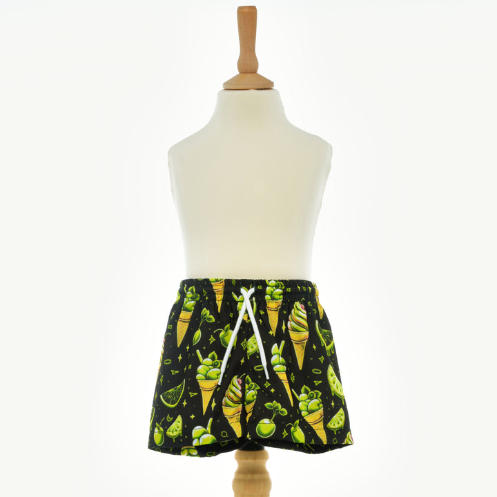 neon retro kids swimwear baby swimshorts 