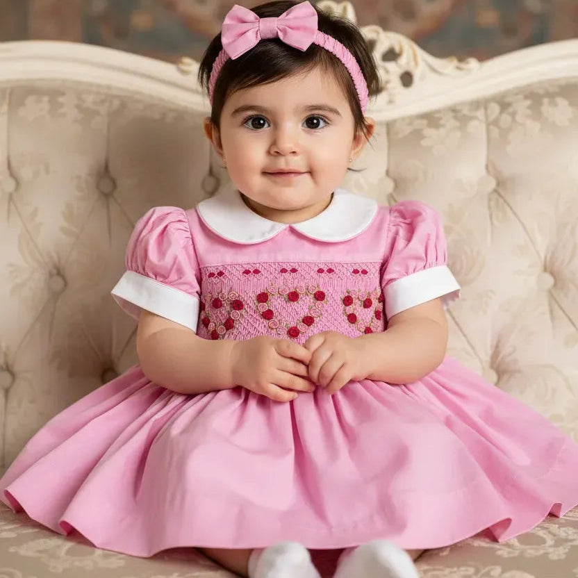 Ocean Baby 'The Pink Lady' Heart Sateen Dress (NB-8Yrs)