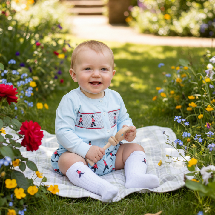 Ocean Baby Smocked Soldier Cardigan & Pants Outfit (NB-3Yrs)