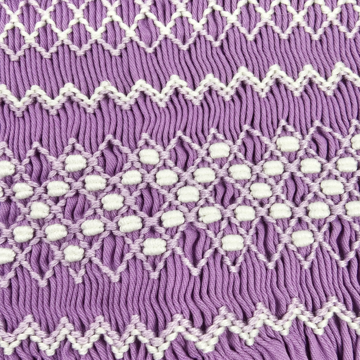 Ocean Baby Girls 'Winter Lavender' Sateen Smocked Petticoat Layered Dress - (NB-10Yrs)