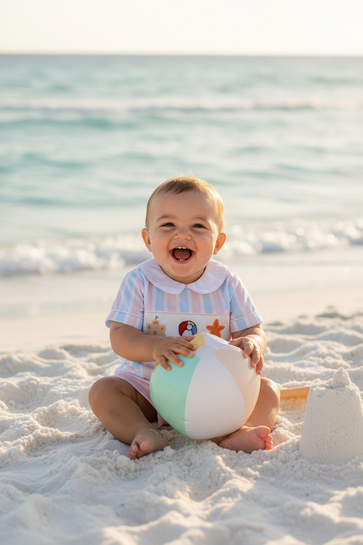 Ocean Baby Two Piece Smocked Seaside Set (3M-6Yrs)