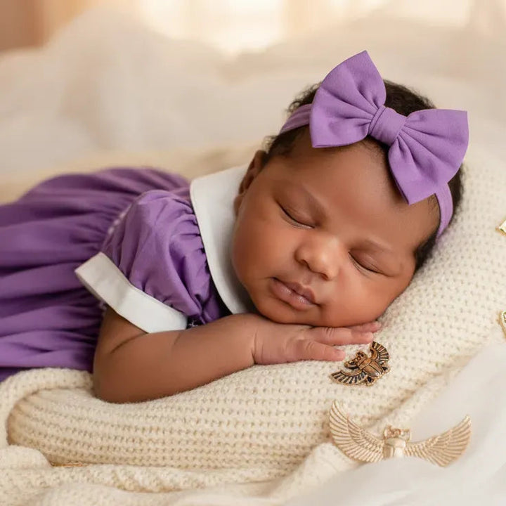 Ocean Baby Girls 'Winter Lavender' Sateen Smocked Petticoat Layered Dress - (NB-10Yrs)