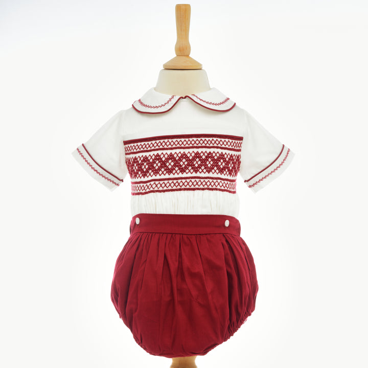 Ocean Baby Boy's Bordeaux Sateen Buster Suit (NB-3Yrs)