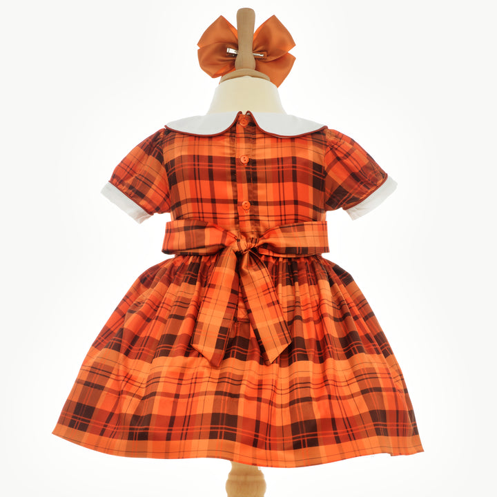 Ocean Baby Girls Smocked Autumn Leaves Petticoat Layered Dress - (3M-10Yrs)