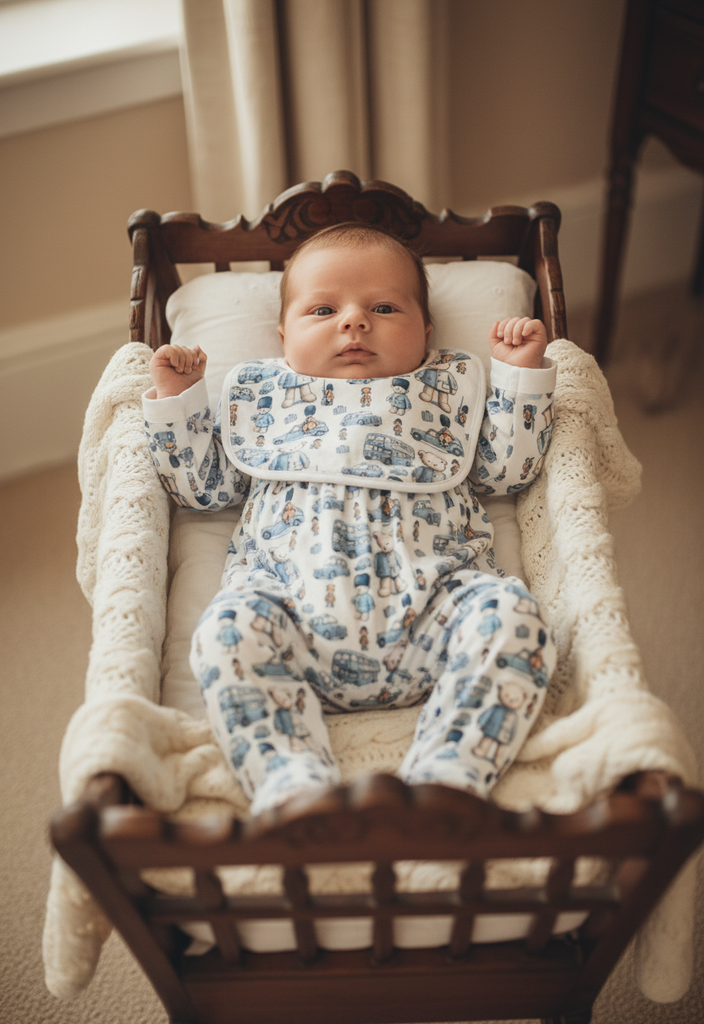 Ocean Baby Boys Smocked Soldier Bear Sleepsuit Set (NB-18M)