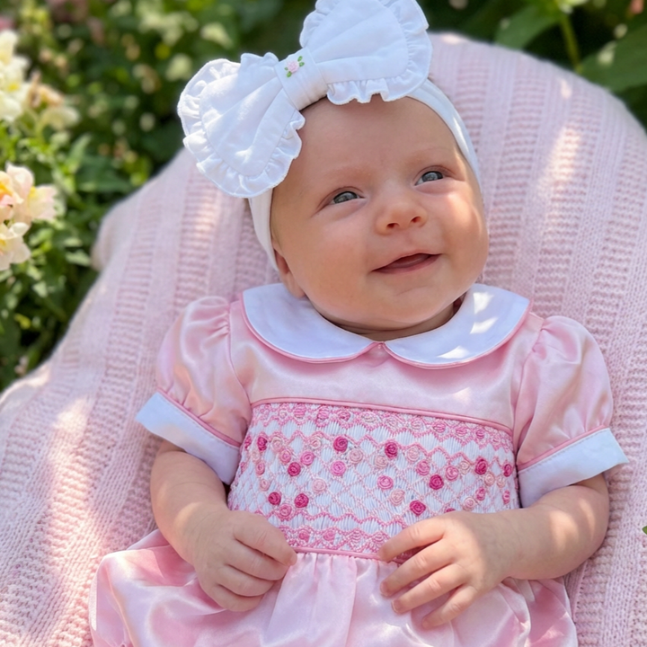Ocean Baby Girls Rose Lux Bubble Suit (NB-3Yrs)