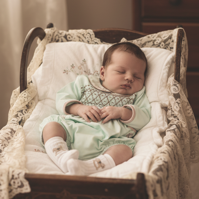 mint cotton baby boys wear smocked handmade baby outfit for spring