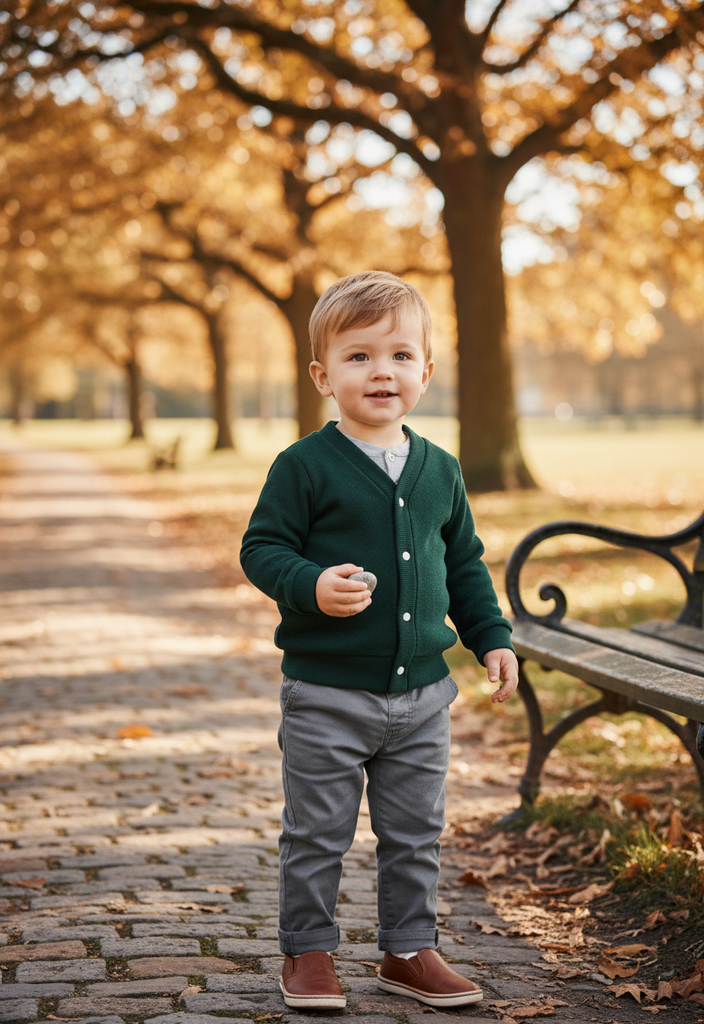 Ocean Baby Boys Cardigan Emerald (NB-4Yrs)