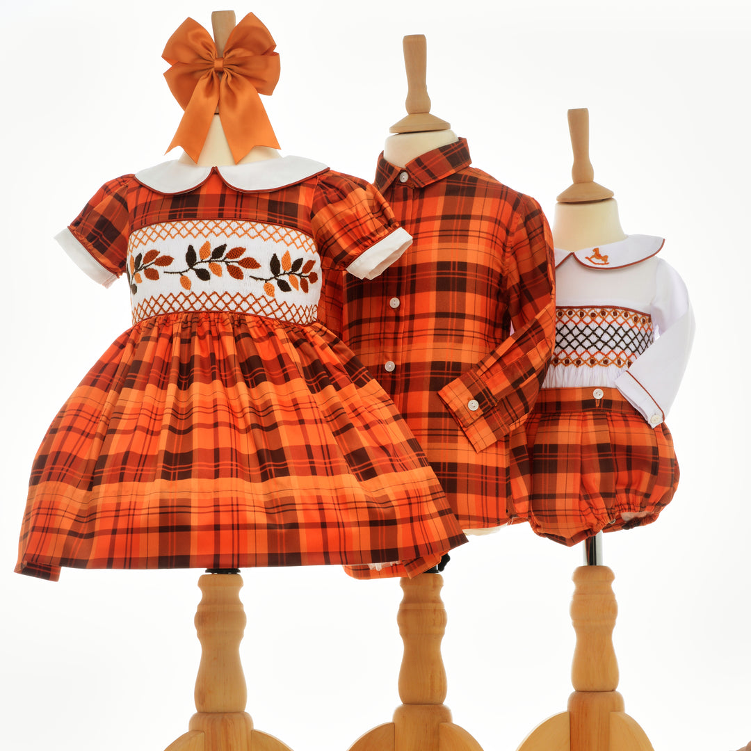 Ocean Baby Boys Autumn Smocked Buster Suit Set (NB-3Yrs)