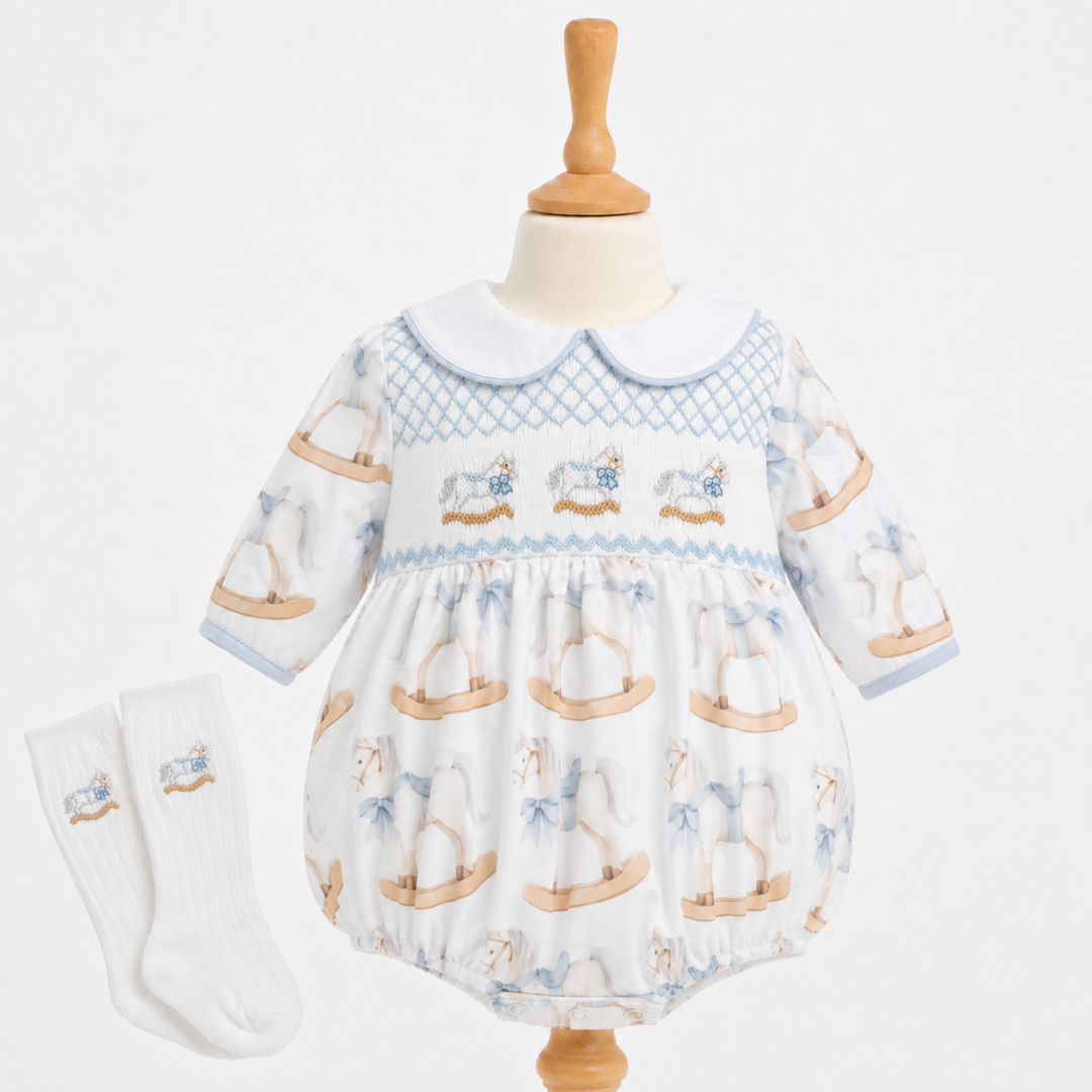 luxury smocked newborn baby boys clothing