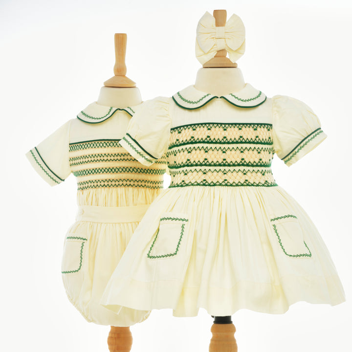 Ocean Baby Boy's Opaline & Pine Sateen Buster Suit (NB-3Yrs)