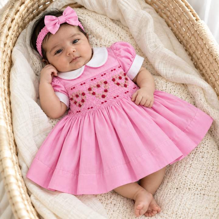 Ocean Baby 'The Pink Lady' Heart Sateen Dress (NB-8Yrs)
