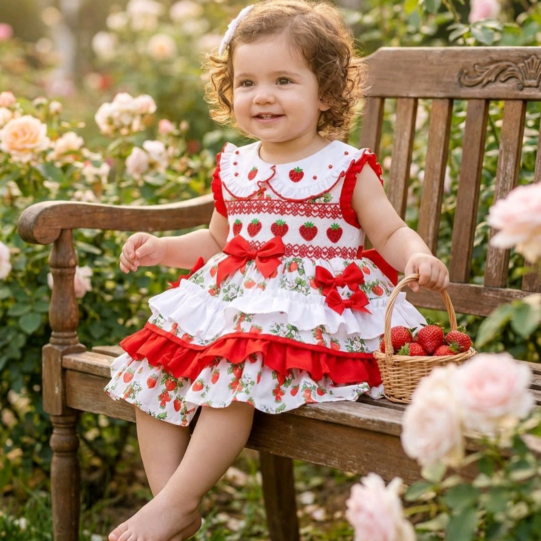 girls strawberry summer dress
