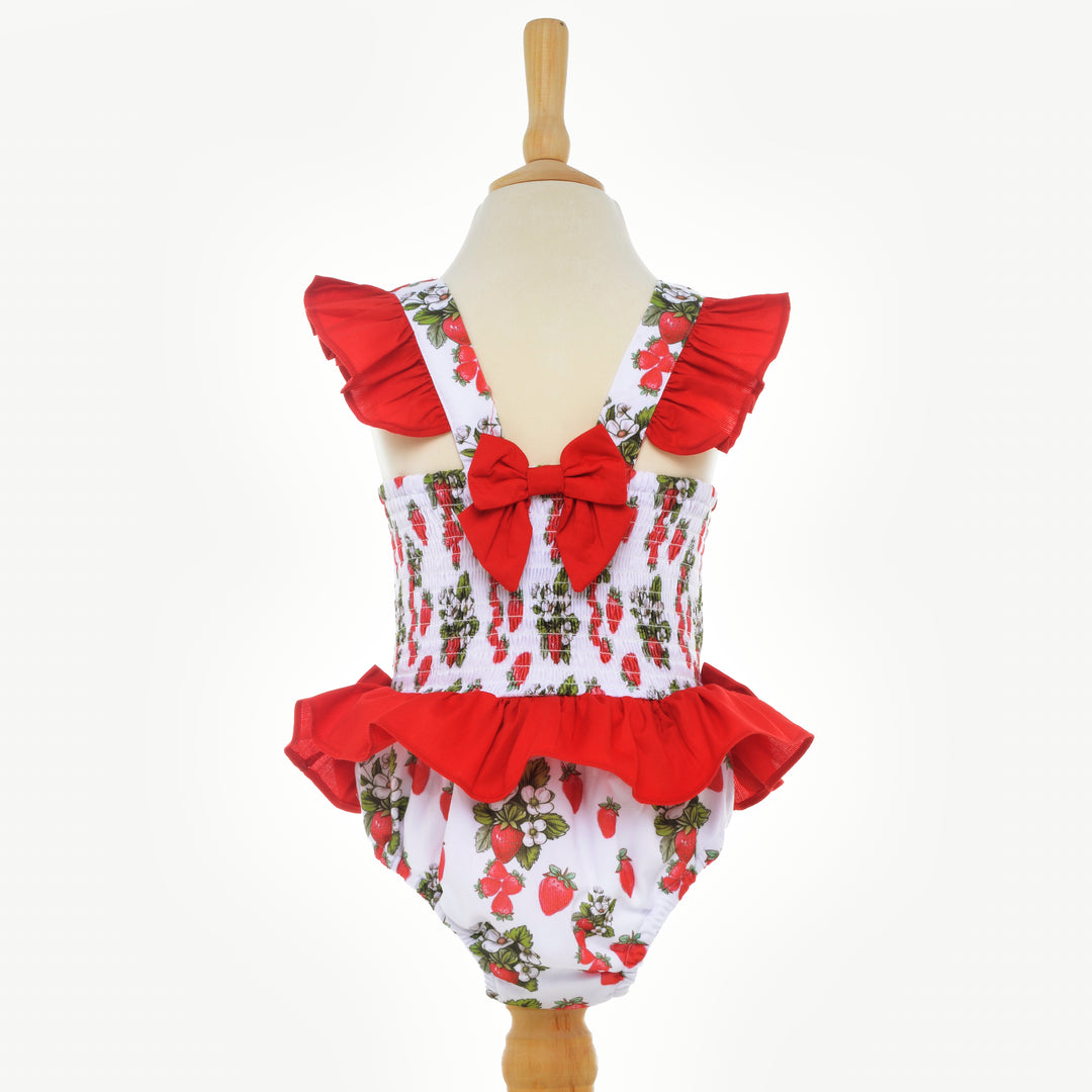Ocean Baby Girls Strawberry Swimsuit (3M-12Yrs)