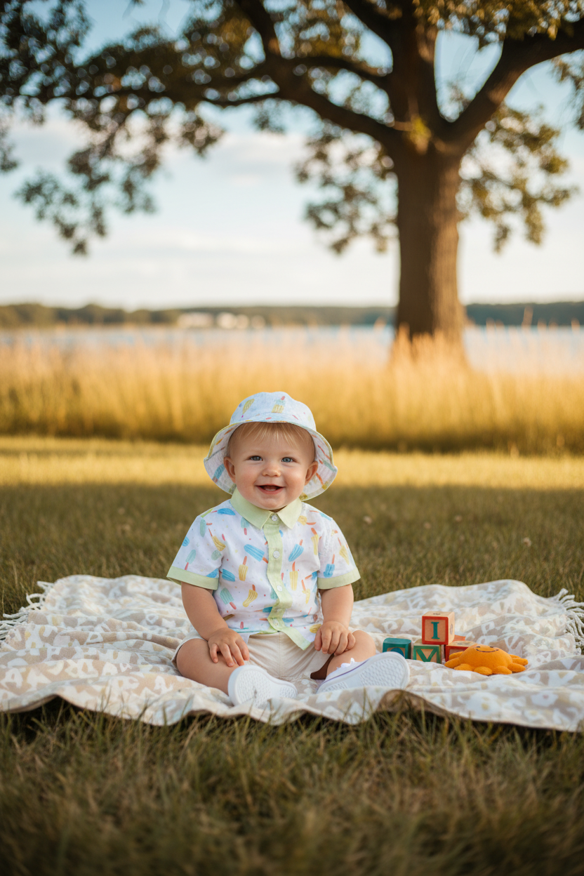 Ocean Baby Boys Ice Lolly Shirt (3M-10Yrs)