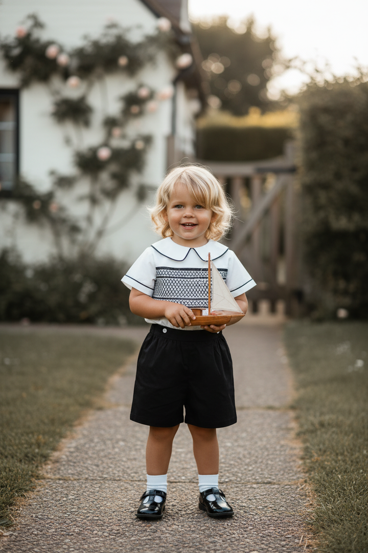 Ocean Baby Boy's Liquorice Sateen Short' Short's Suit (6M-6Yrs)