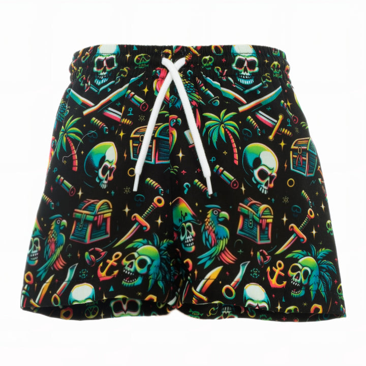 neon retro kids swimwear