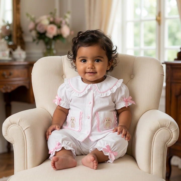 Ocean Baby Girls 'My Little Sugar Plum' Bunny Pyjamas (3M-10Yrs) Pjs