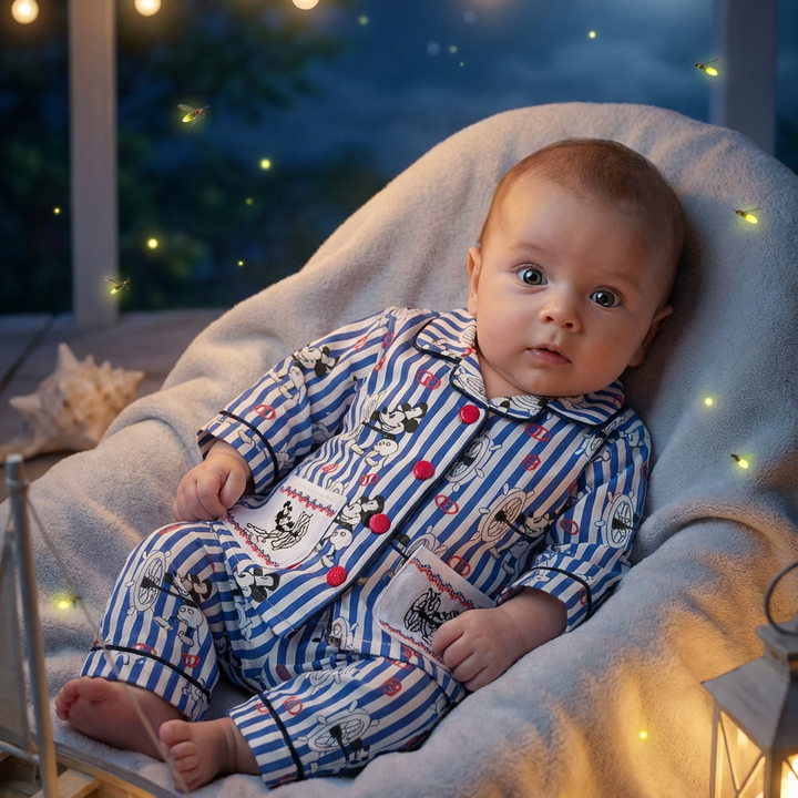 Ocean Baby Boys Mickey Smocked Pyjama Set (3M-8Yrs) Pjs