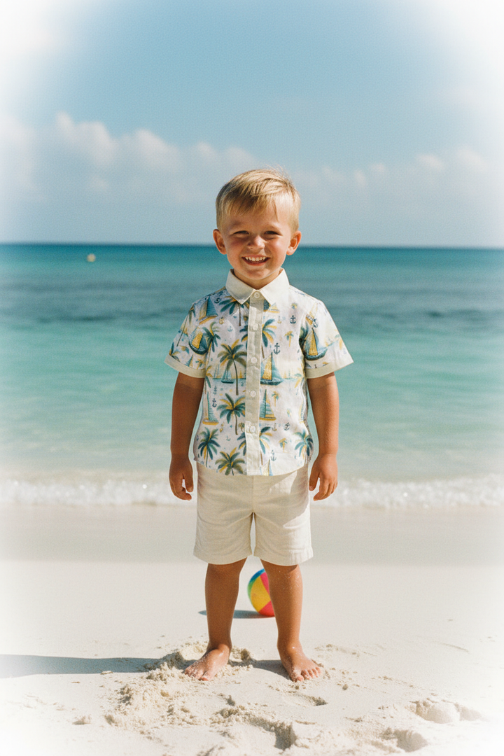 Ocean Baby Boys Paradise Shirt (6M-12Yrs)