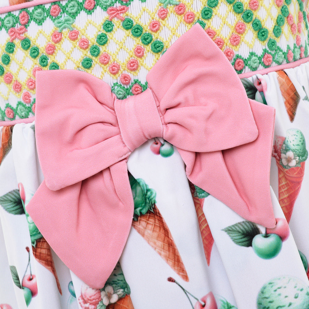girls smocked summer suits 