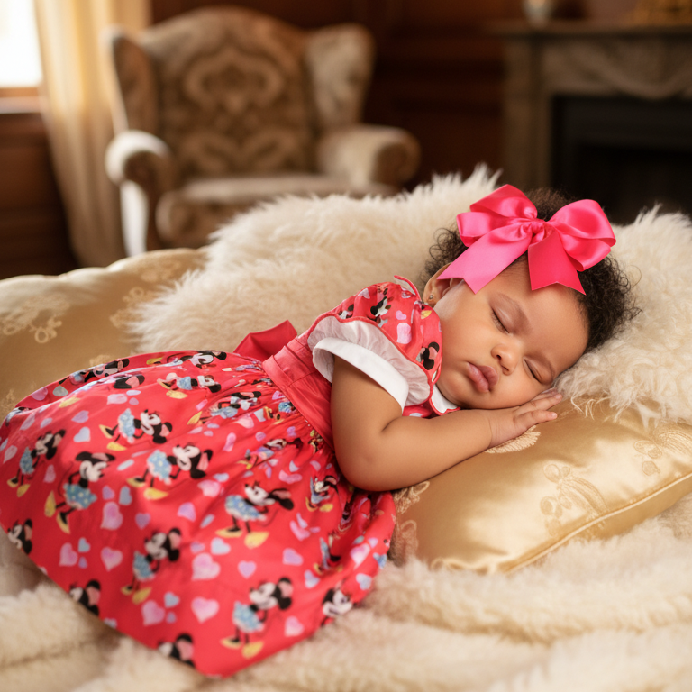 minnie mouse baby dress satin petticoat dress