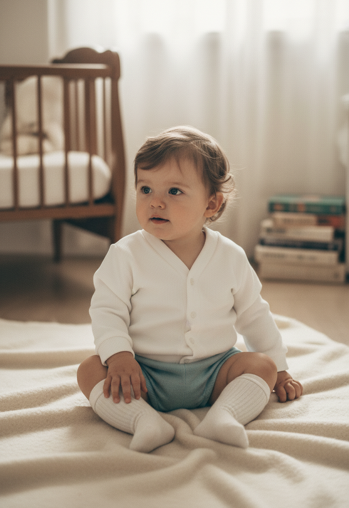 Ocean Baby Boys Cardigan White (NB-4Yrs)