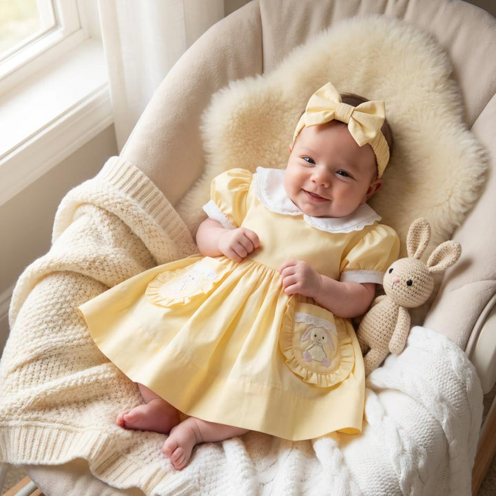 Ocean Baby 'My Little Buttercream Cookie' Bunny Petticoat Layered Dress - (NB-12Yrs)