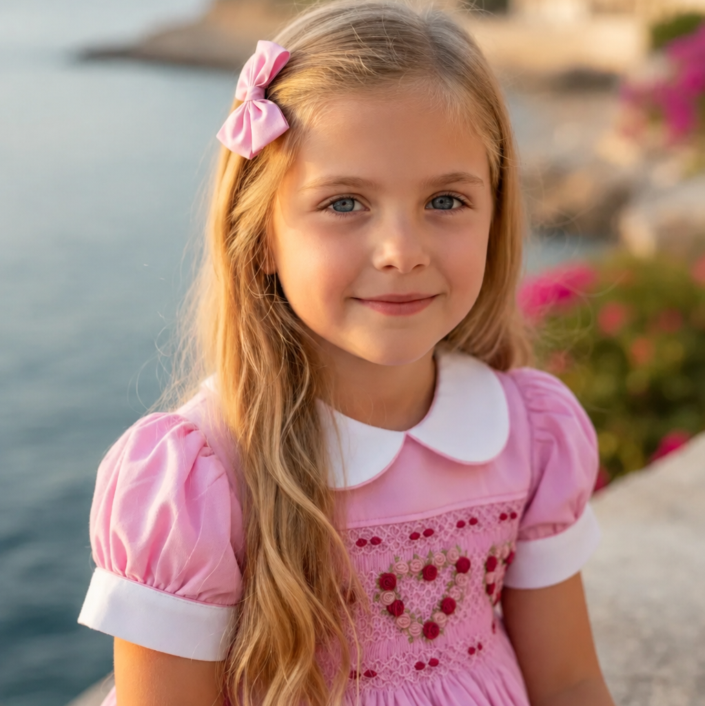 Ocean Baby 'The Pink Lady' Heart Sateen Dress (NB-8Yrs)