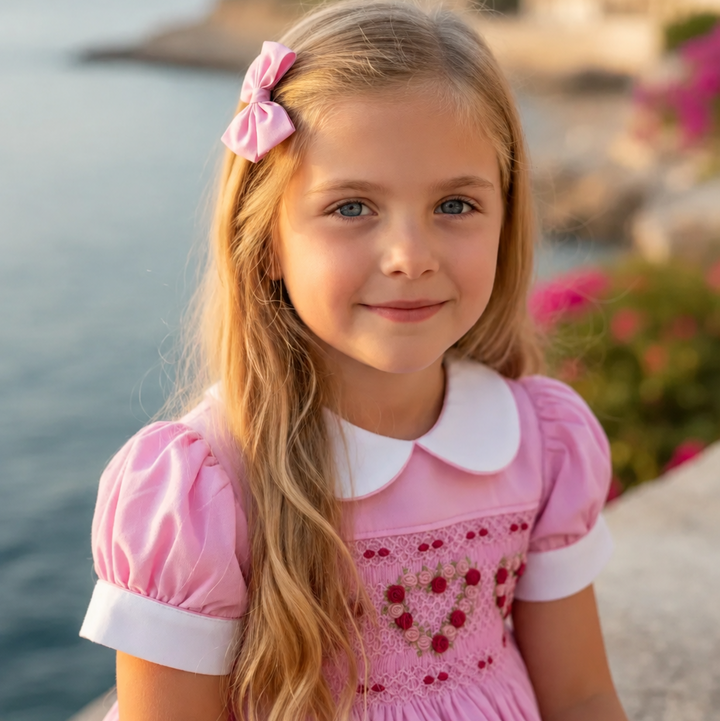 Ocean Baby 'The Pink Lady' Heart Sateen Dress (NB-8Yrs)