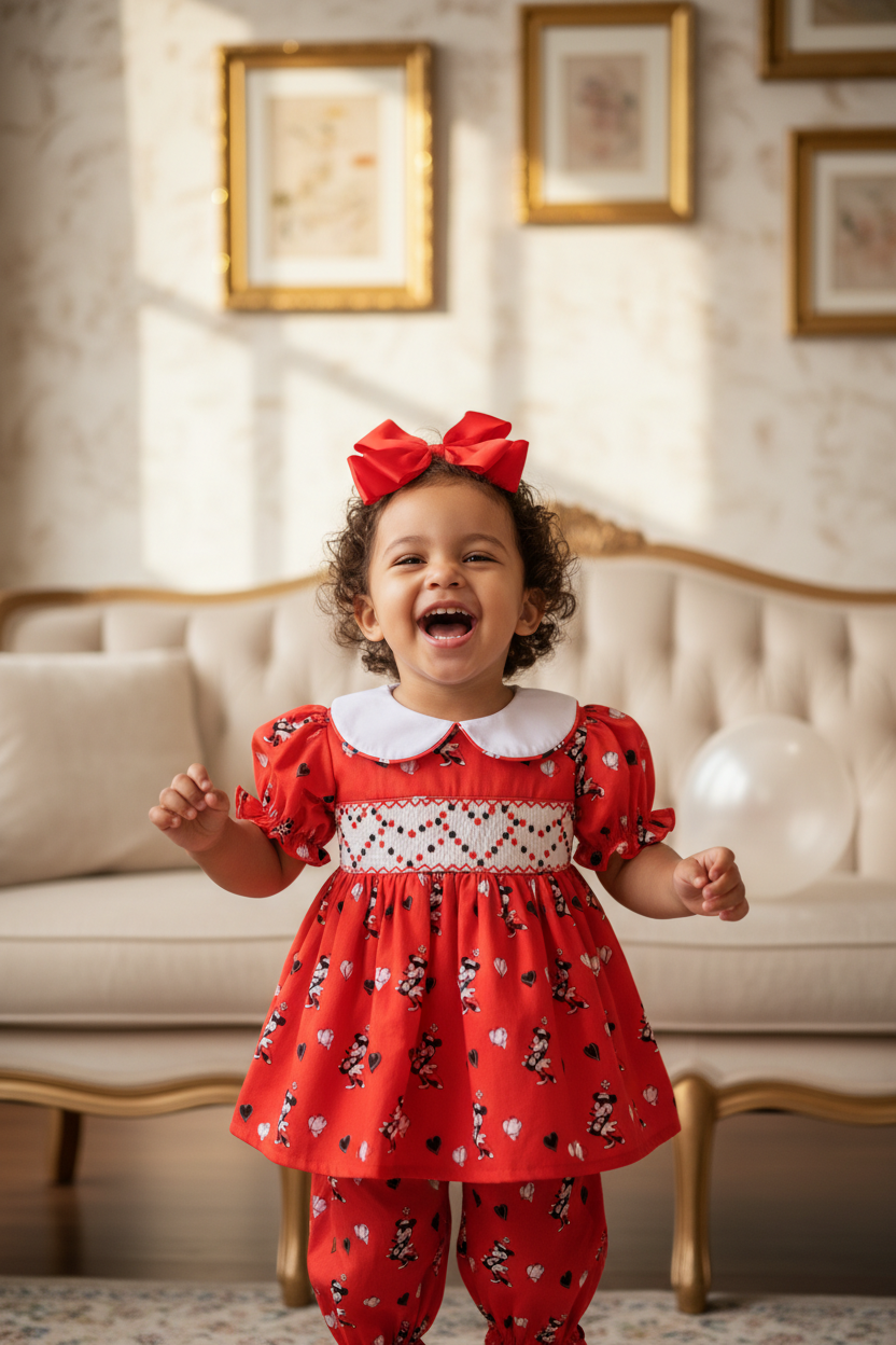 Ocean Baby Girls Classic Red Minnie Pj Sets (3M-10Yrs)