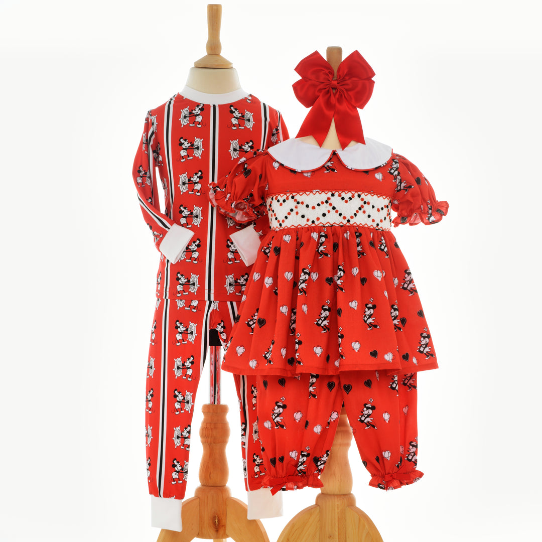 Ocean Baby Girls Classic Red Minnie Pj Sets (3M-10Yrs)