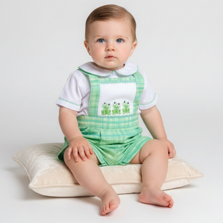 frog themed baby boys outfit farm days wear for babies 
