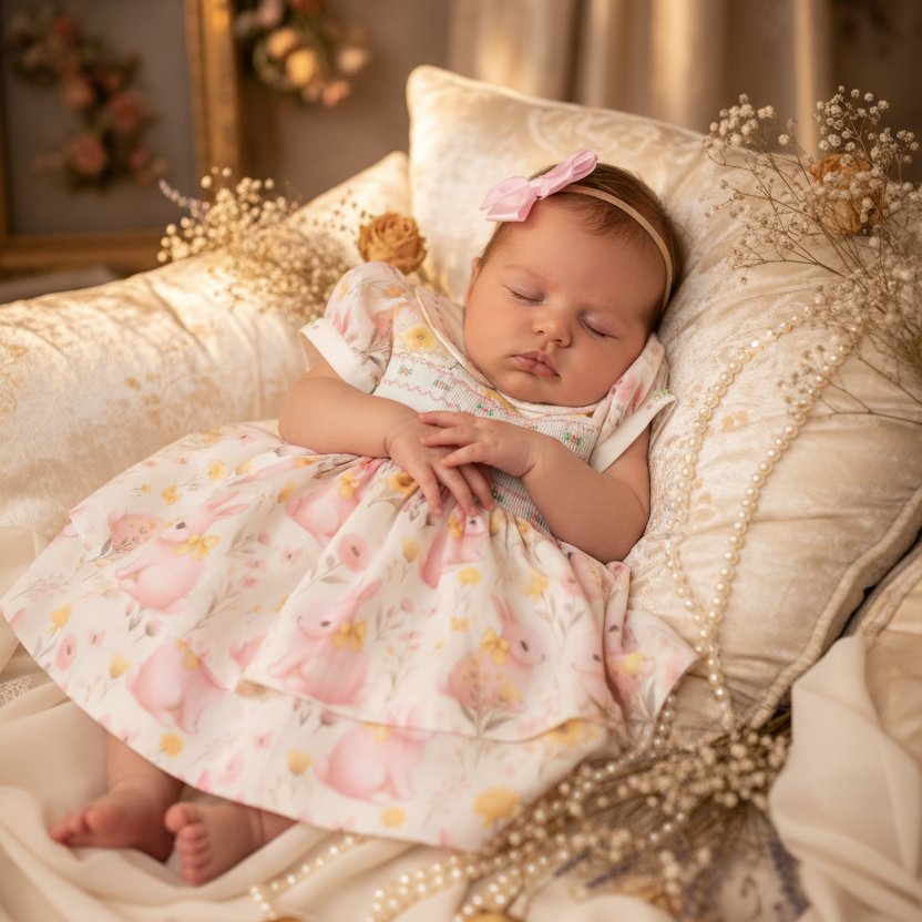 baby girls spring smocked dress floral girls smocked dress