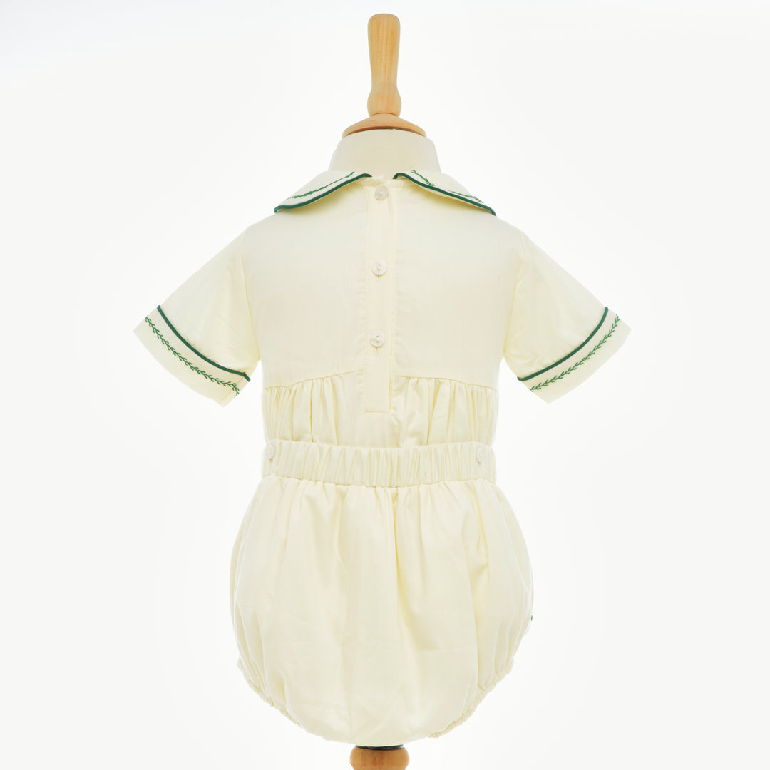 Ocean Baby Boy's Opaline & Pine Sateen Buster Suit (NB-3Yrs)