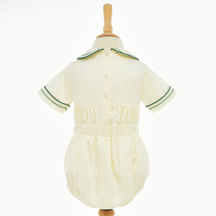 Ocean Baby Boy's Opaline & Pine Sateen Buster Suit (NB-3Yrs)