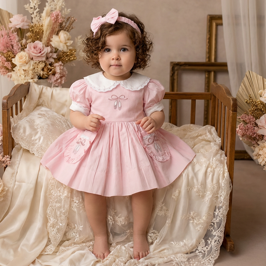 Ocean Baby 'My Little Pink Pavlova' Ballerina Petticoat Layered Dress - (NB-12Yrs)