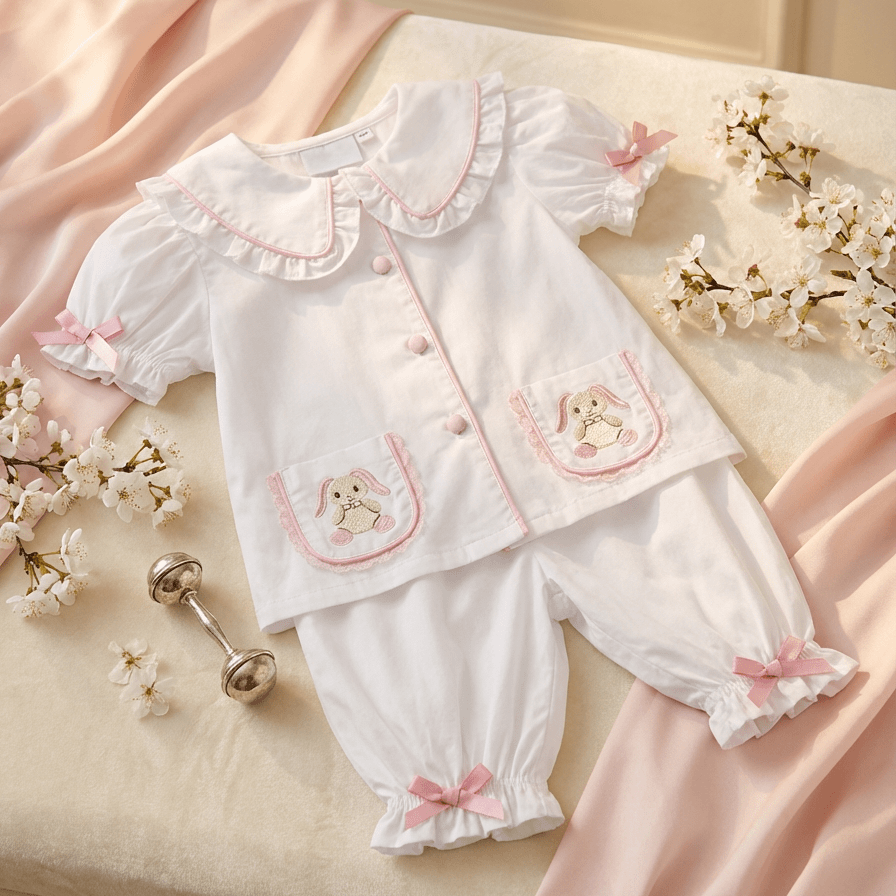 Ocean Baby Girls 'My Little Sugar Plum' Bunny Pyjamas (3M-10Yrs) Pjs