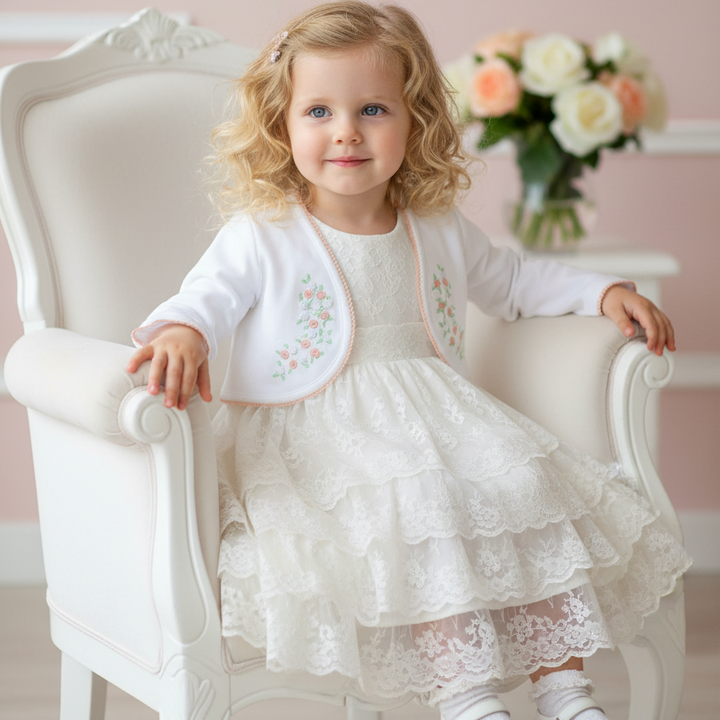 soft white cotton baby girls cardigan soft baby girls peach cardigan