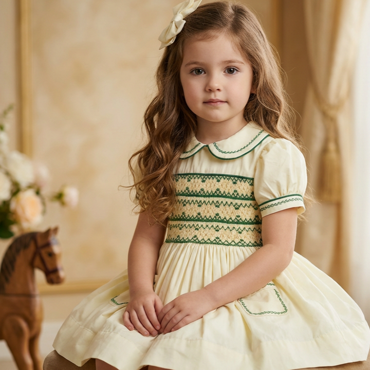 royal style girls dresses old fashioned smocked baby dresses