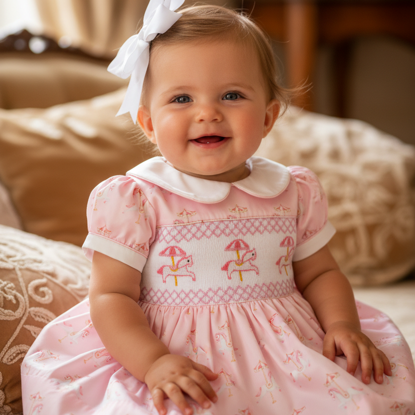 pink baby dress old fashioned style dresses