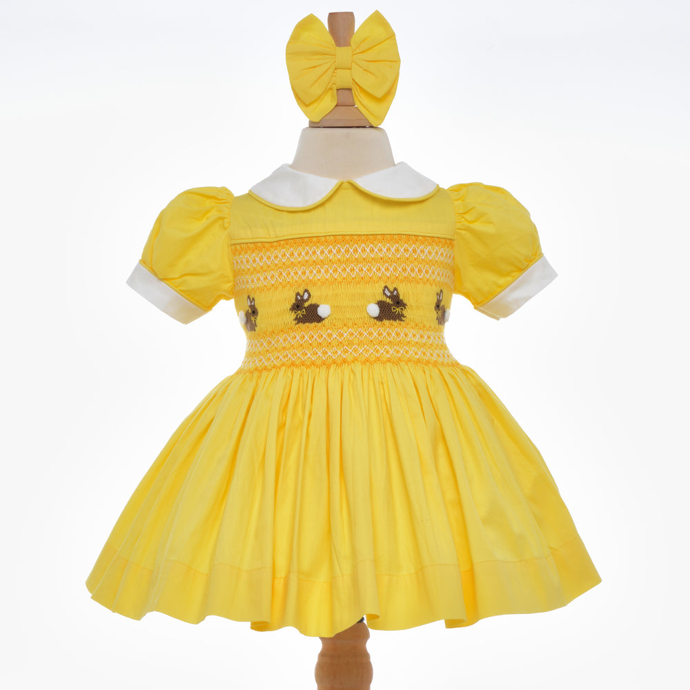traditional smocked baby dresses Romany style girls dresses